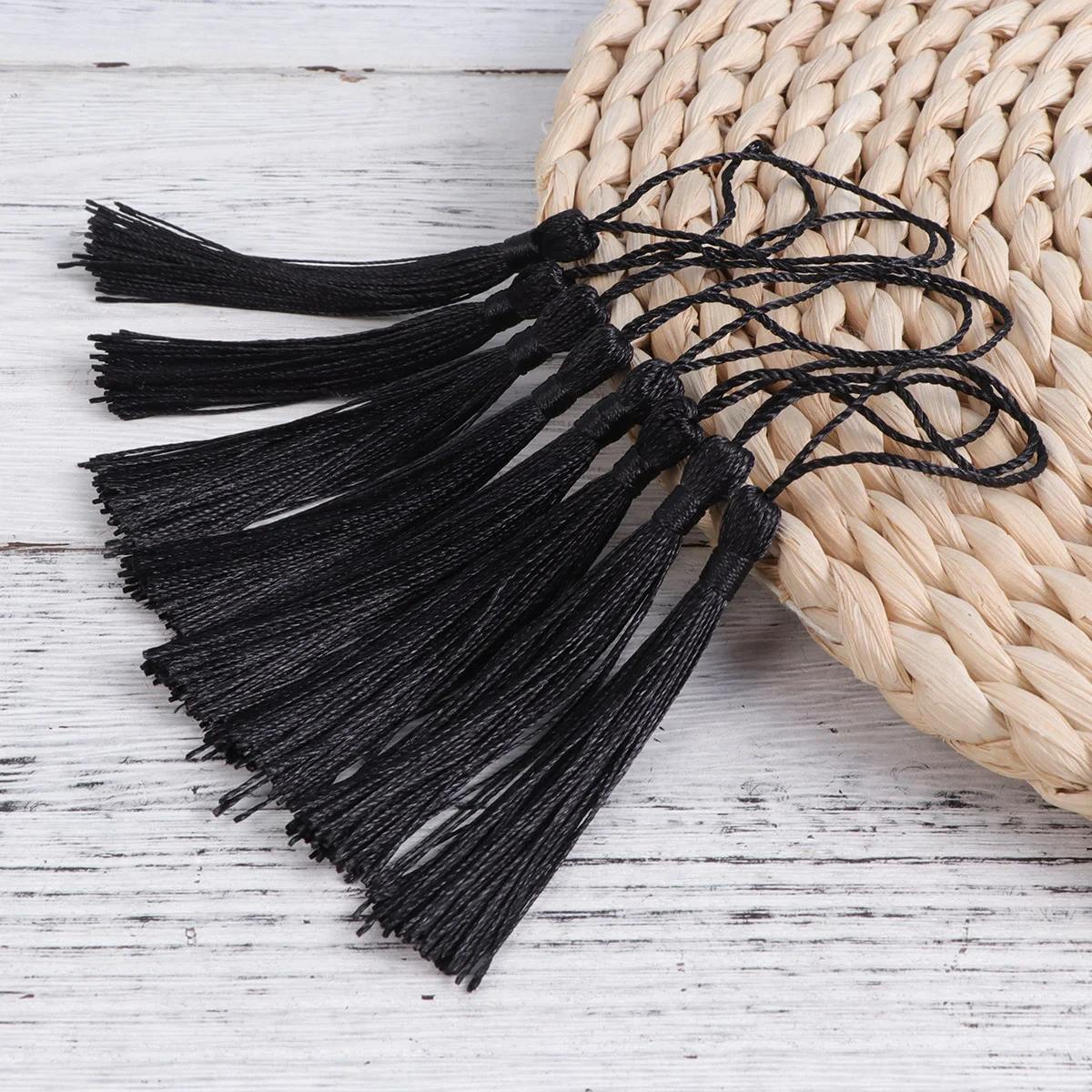 

Tassels Tassel Mini Charms Keychain Bookmark Craft Graduation Silky Key Bookmarks Pendant Jewelry Decor Tiny Soft Multicolored