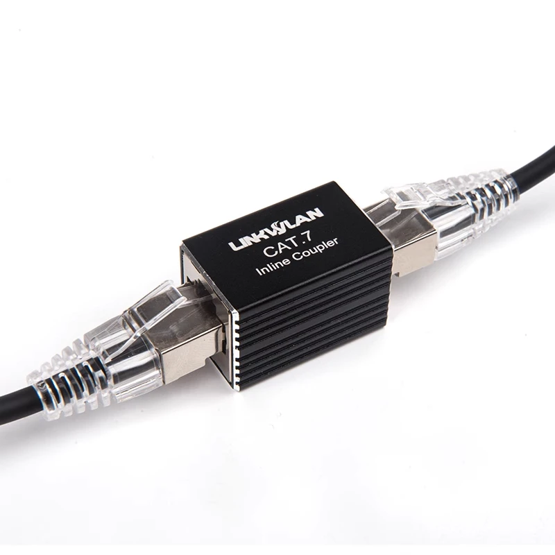 Linkwylan 2 шт. Cat7 RJ45 экранированный соединитель Ethernet-кабель удлинитель сетевой