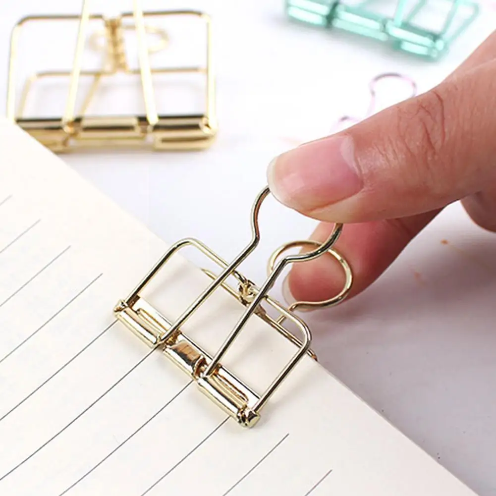 

10 Pcs 8 Colors 3 Sizes Ins Colors Binder Large Small Supplies Binder Clips Office Office Binder Medium S W5b4