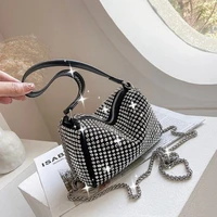 fashion women rhinestone shoulder bags female shiny crossbody bag luxury design ladies underarm bag party small purse handbags
