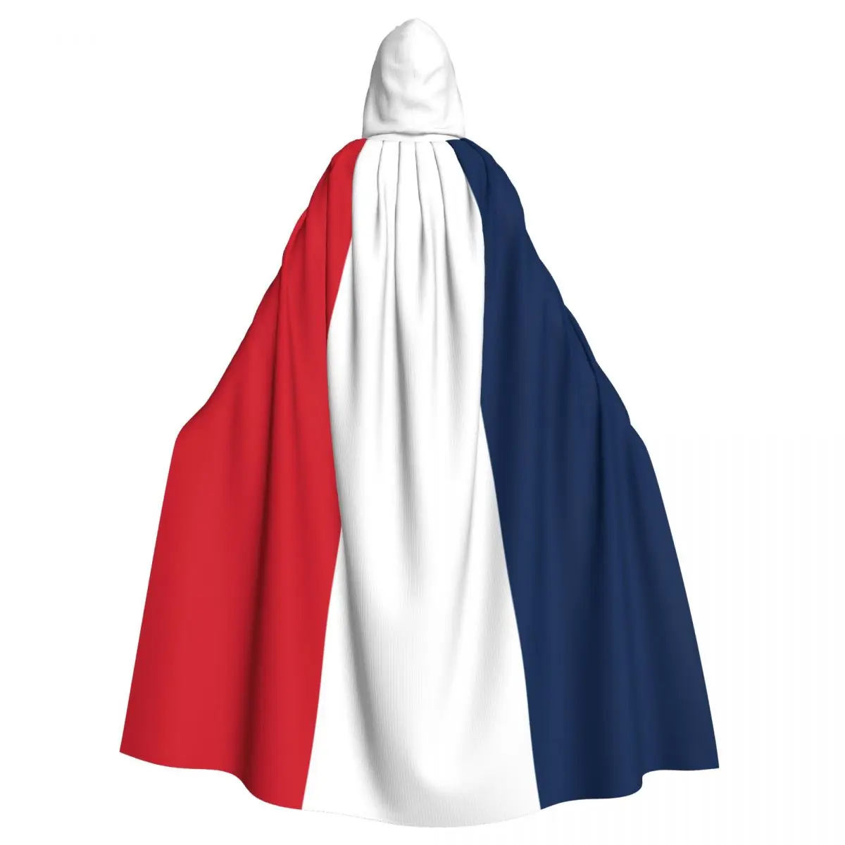 

Adult Cloak Cape Hooded Flag Of France Medieval Costume Witch Wicca Vampire Elf Purim Carnival Party