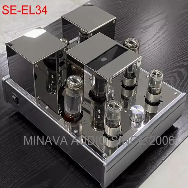 Minava Audio12W+12W SE-EL34/SE-EL34 BT с одним терминалом электронный ламповый усилитель класса A