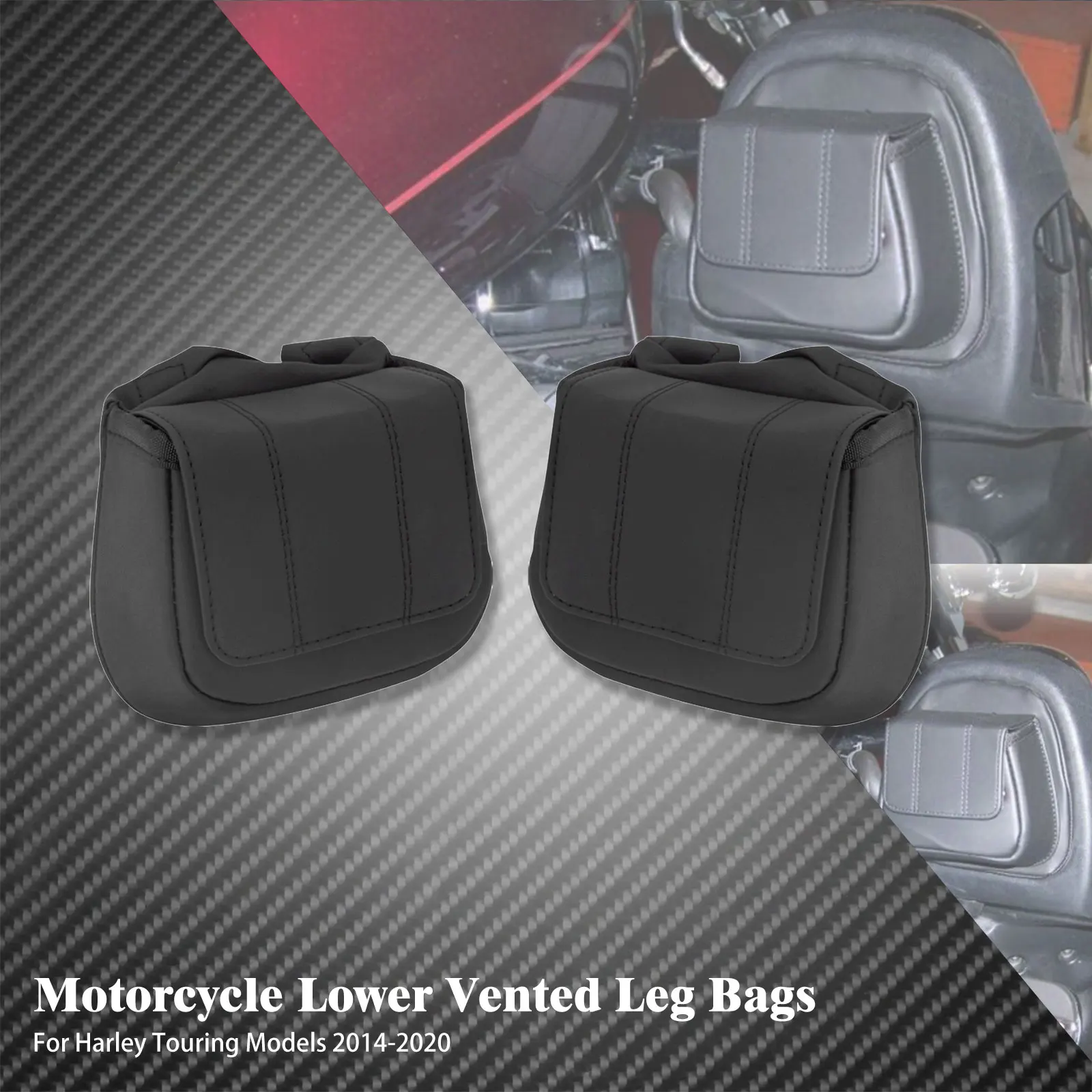 

Флуоресцентные сумки с нижними вентиляционными ножками и карманами для Harley Touring Road Electra Ultra Limited flнастоящей FLHTK 14-2020