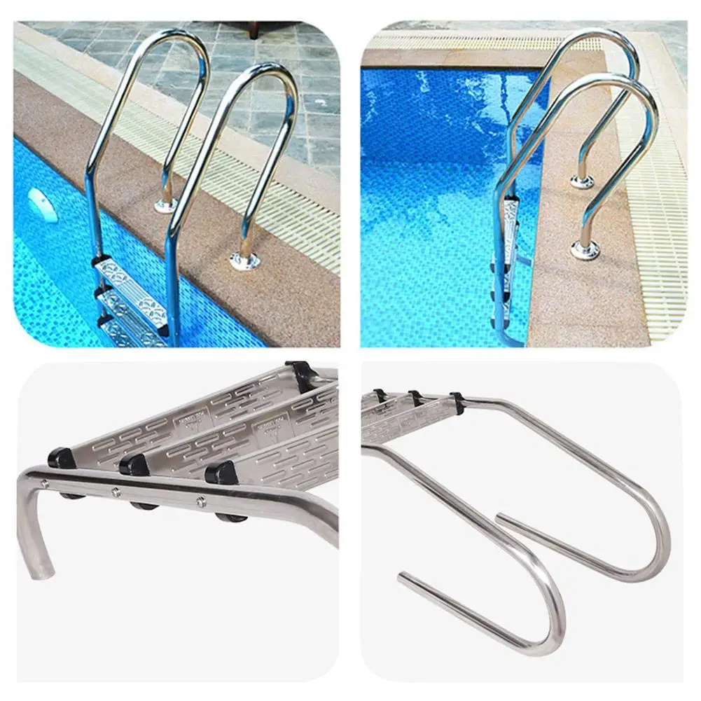 

Swimming Pool Step 304 Stainless Steel Swimming Pool Ladder Steps Non-Slip Replacement Tread Swimming Pool Accessories
