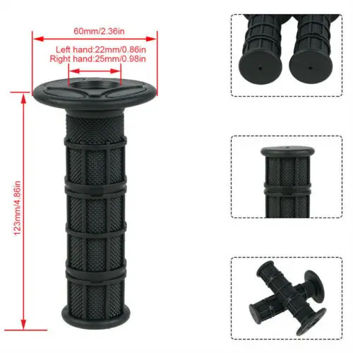 

Motorcycle Handle Grips High Quality Grip Handlebar 7/8" Handlebar Rubber Gel Dual Density Soft Grip For Honda-Suzuki-Kawasaki