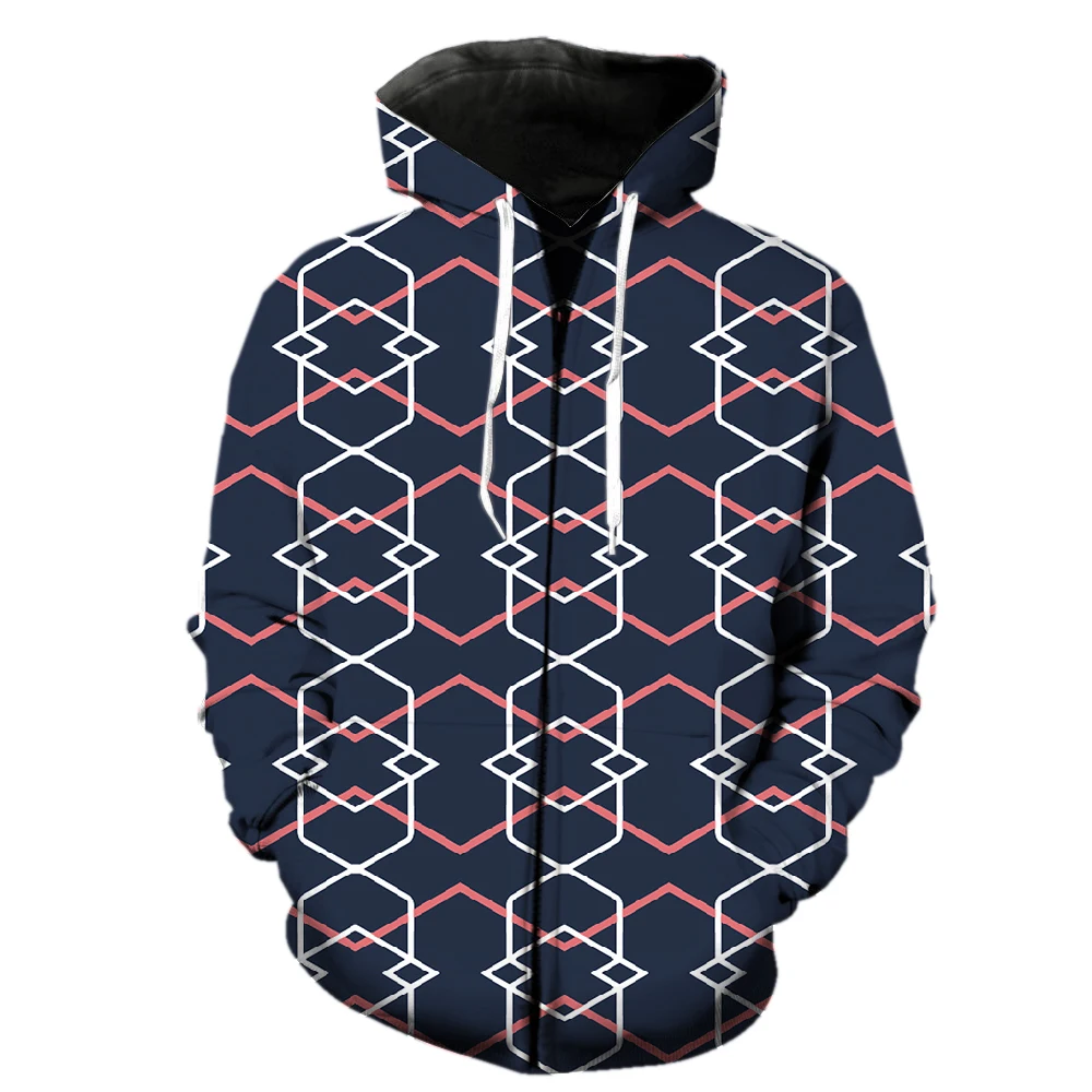 

Retro Ethnic Exotic Style Men's Zipper Hoodie 3D Printed Tops Streetwear Funny Oversized Spring Cool Fashion Long Sleeve Teens