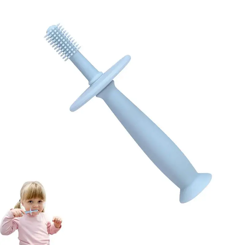 

Infant Toothbrush 360Baby Toothbrush With Suction Base Infant Training Toothbrush For 6-12 Months Newborn Training Teething And