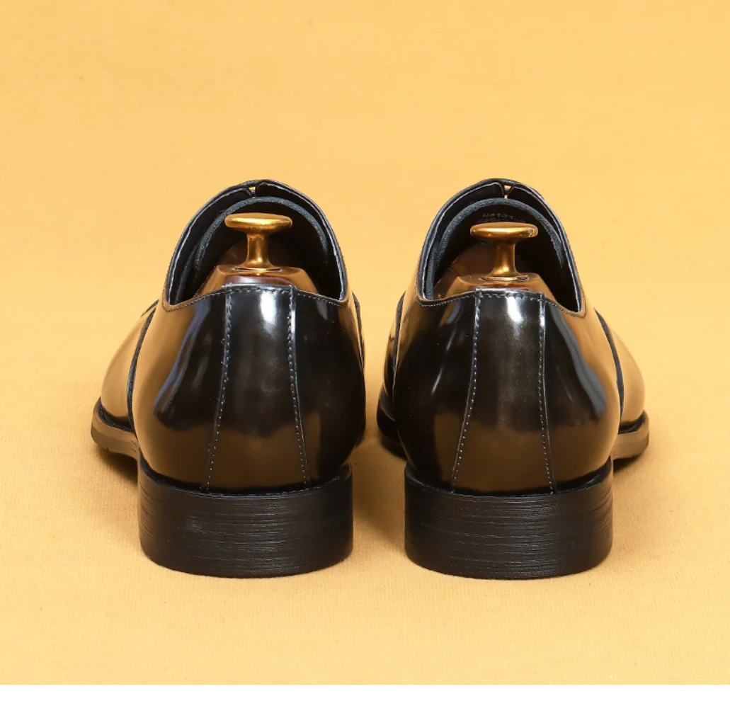 Трендовые классические мужские модельные туфли в стиле ретро для мужчин