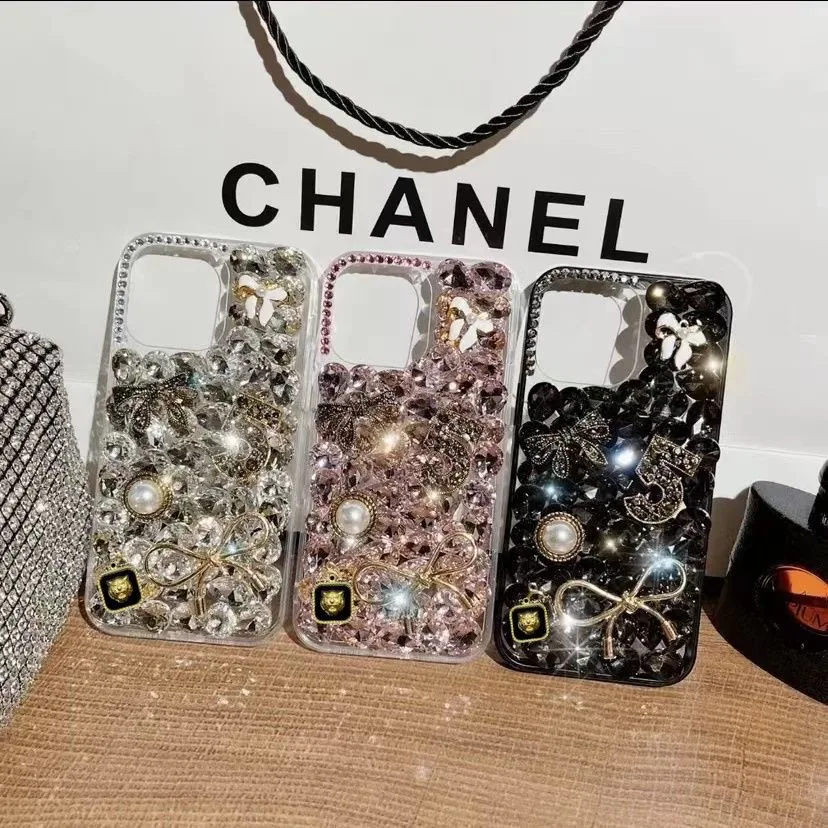 Luxury Diamond Crystal Shining Phone Case For iPhone 14 13 12 11 Pro Max X XR XS Shockproof Protective Cover