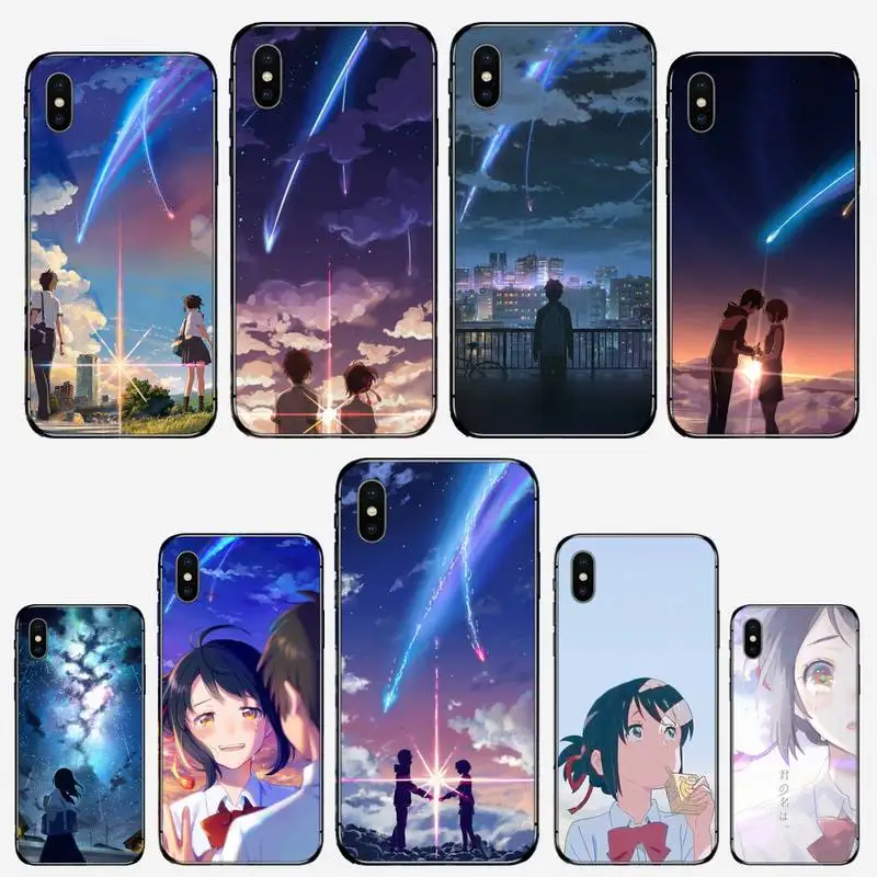 

Anime Your Name Phone Case for iPhone 11 12 mini pro XS MAX 8 7 6 6S Plus X 5S SE 2020 XR