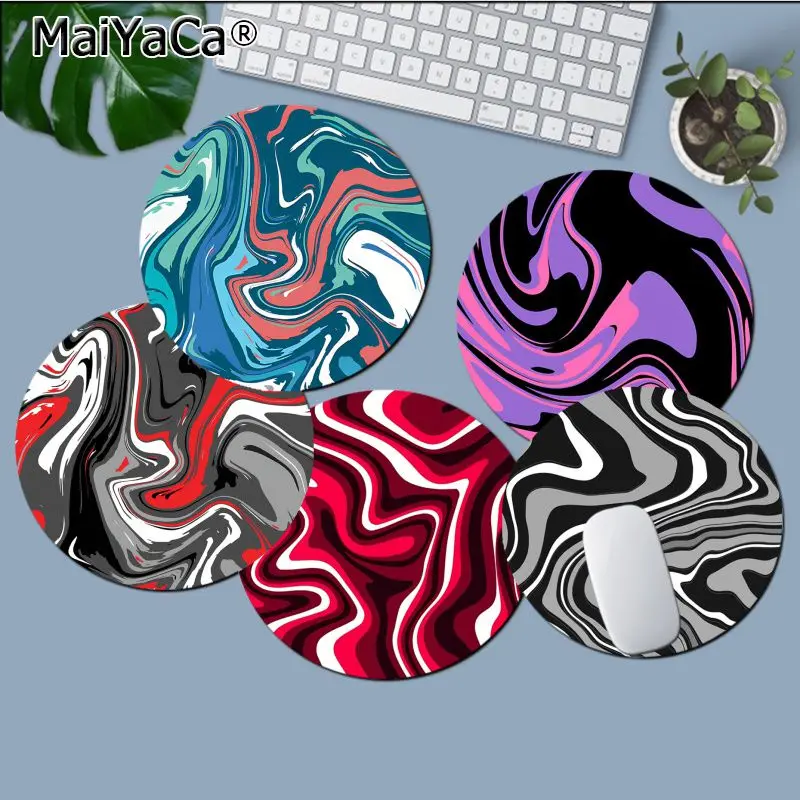 

Strata Liquid Small Round Thickened Mouse Pad Oversized Gaming Keyboard Table Mat Desk Set Accessories For PC Desk Pad