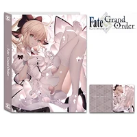 fate game card album book holds 80pcs cards game character lily pvc material anime card storage book toys gifts for children