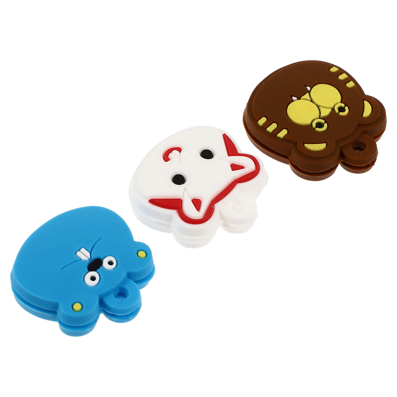 

3Pcs Tennis Racquet Vibration Dampeners Cartoon Animals Racket Absorber