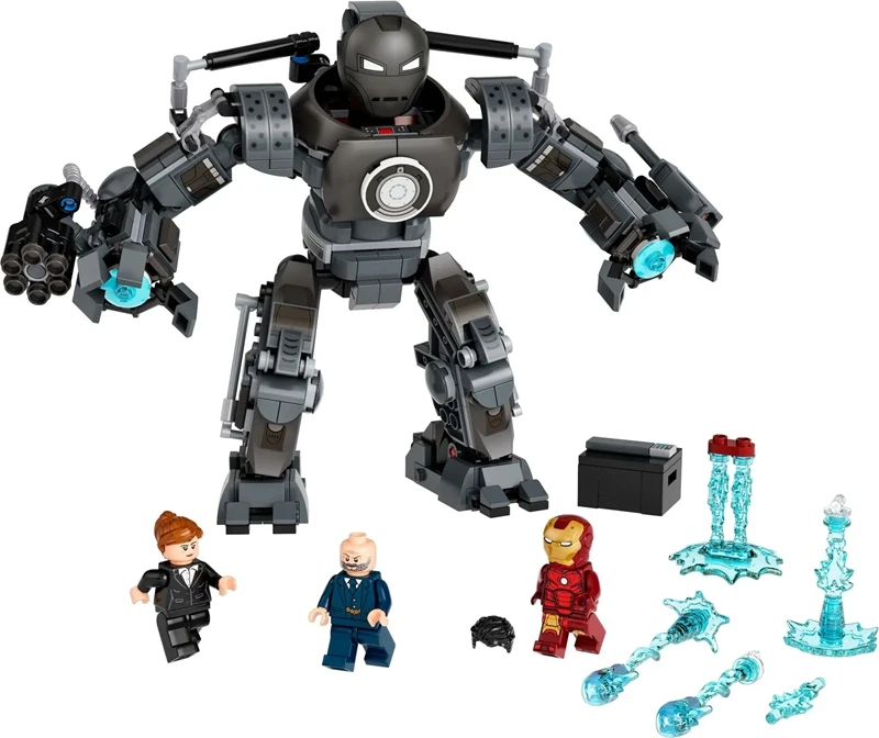 

497 шт. строительные блоки серии MOC, механическая глина, Mecha Fortrex, совместимые с конструкторами LEGO 76190, детские подарки, идея для фигурок из фильма