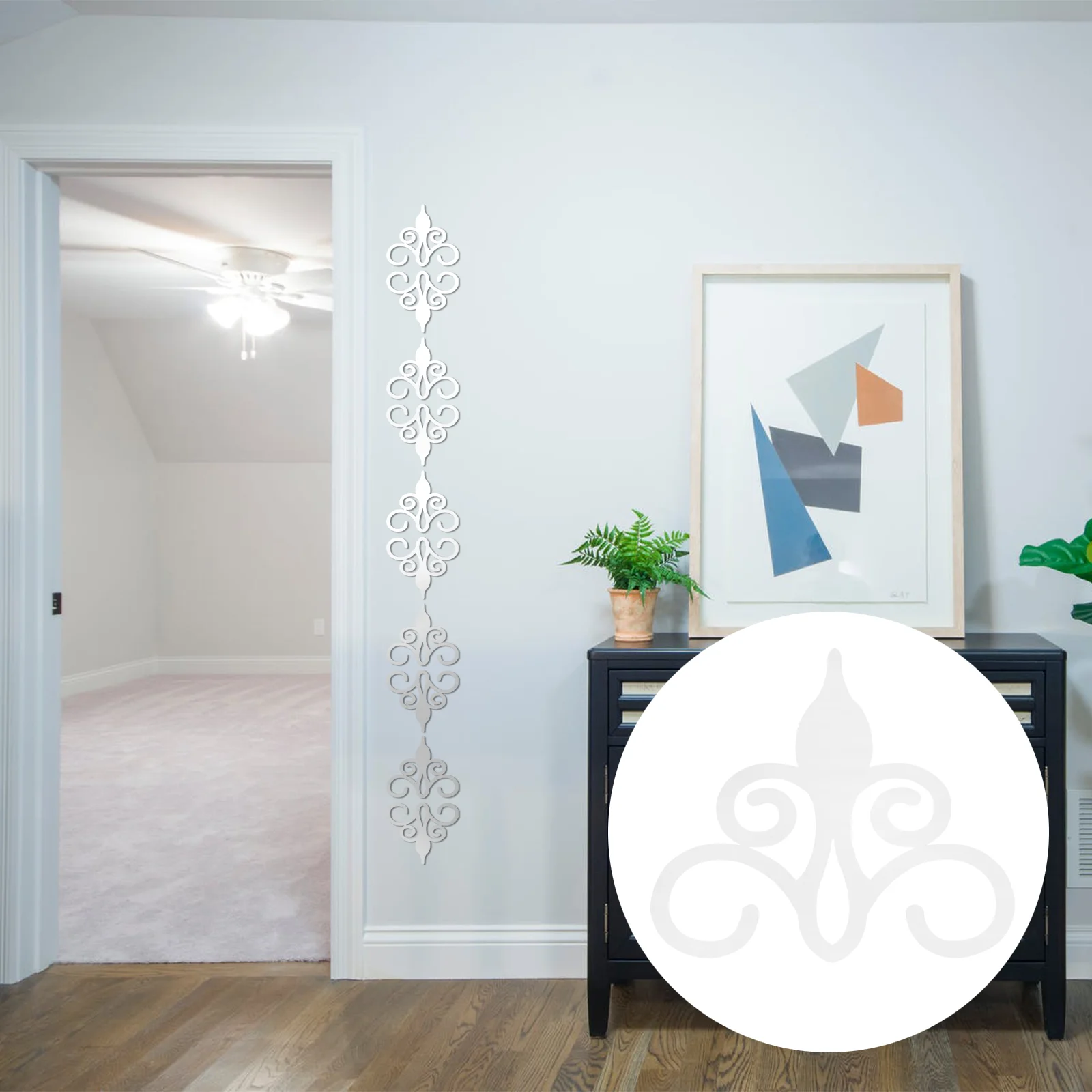 

Wall Sticker Mirror Acrylic Adhesive Removable Decal Waterproof Self Mural Flowers Decorative Home Decoration Flower Room decor