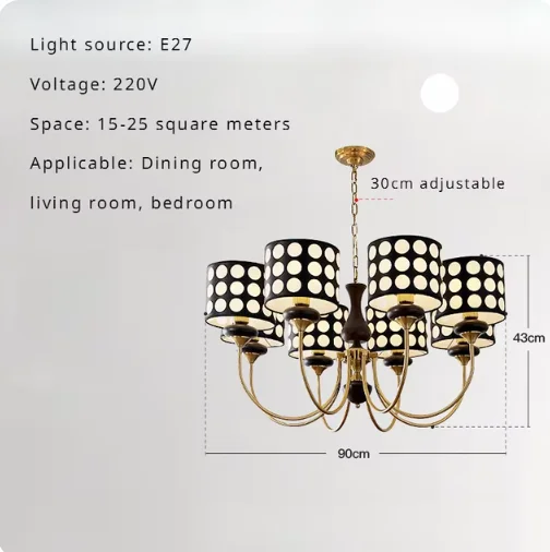 Ретро медная люстра HomeLover