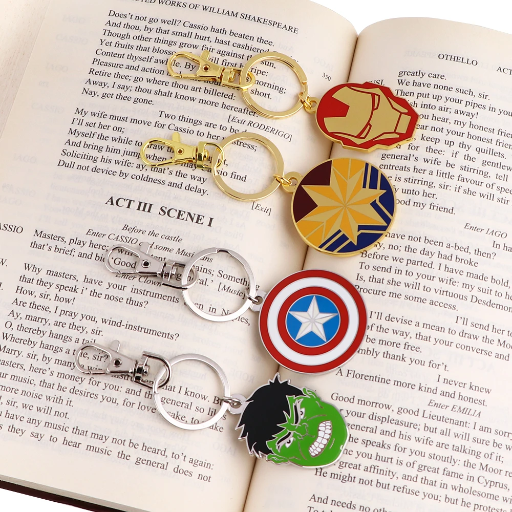 Крутой брелок в стиле аниме мстители Железный человек Капитан Америка детская