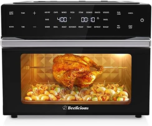 

32QT Extra Large Air Fryer, 19-In-1 Air Fryer Toaster Oven Combo with Rotisserie and Dehydrator, Digital Convection Oven Counter
