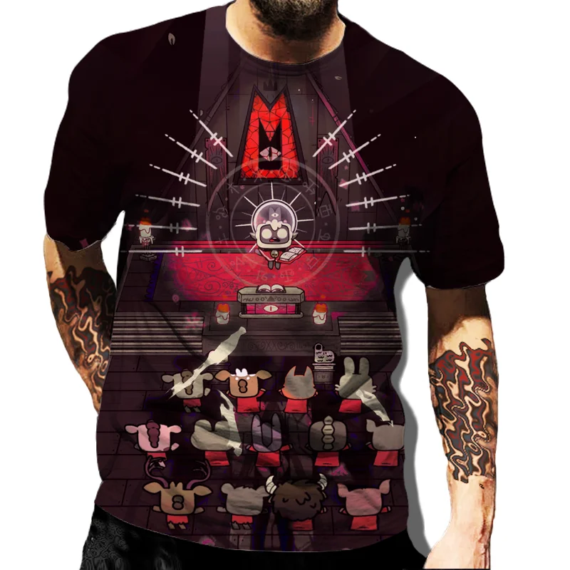 

Cult of the Lamb T-shirts Woo Young Woo Anime Super Curve Shirt All for 1 Real and Free Shipping From China Y2k Clothes T-shirt