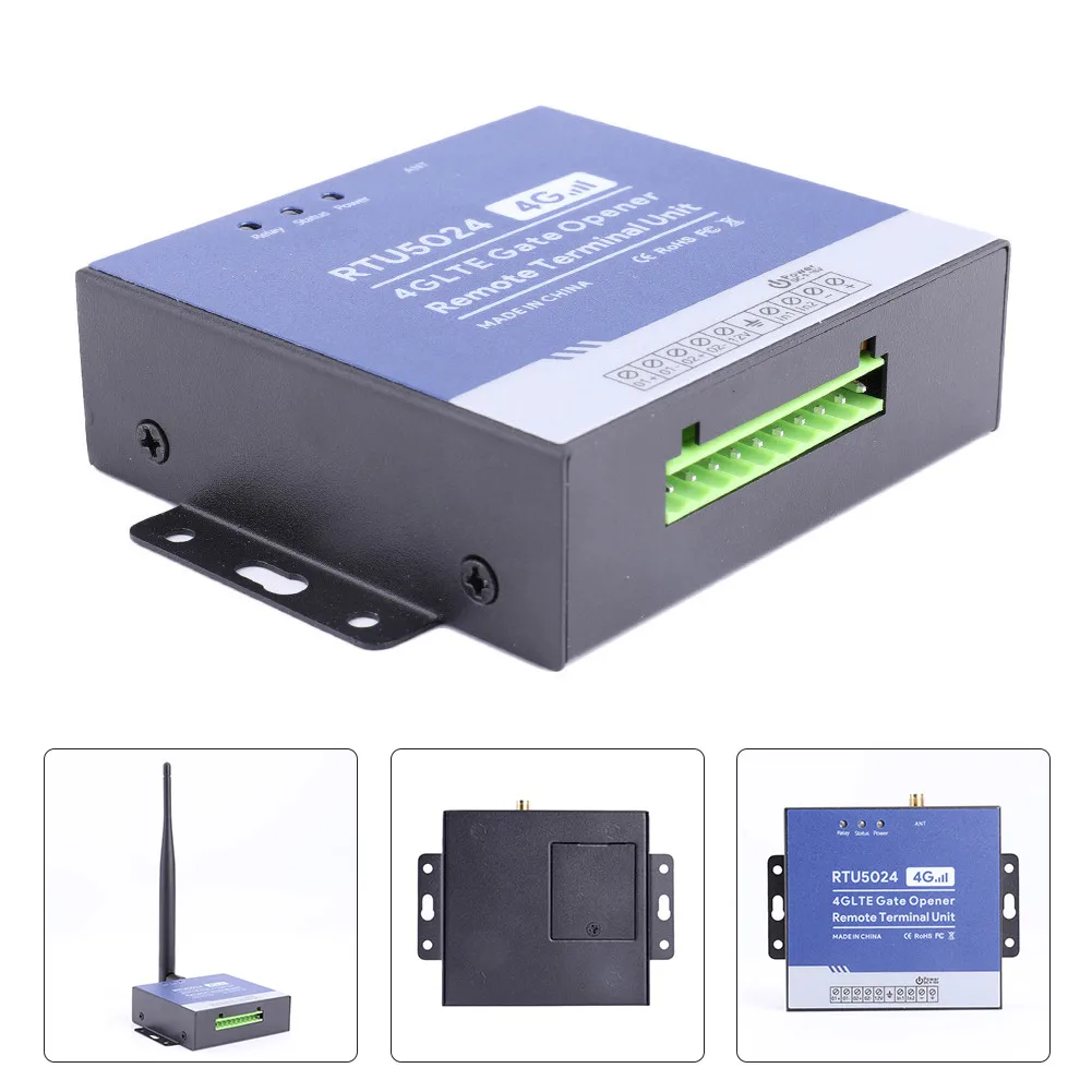

4G 900/180MHZ RTU5024 GSM Door Opener Relay Switch Remote Control Garage Automatic Remote Control GSM Antenna Terminal Signal