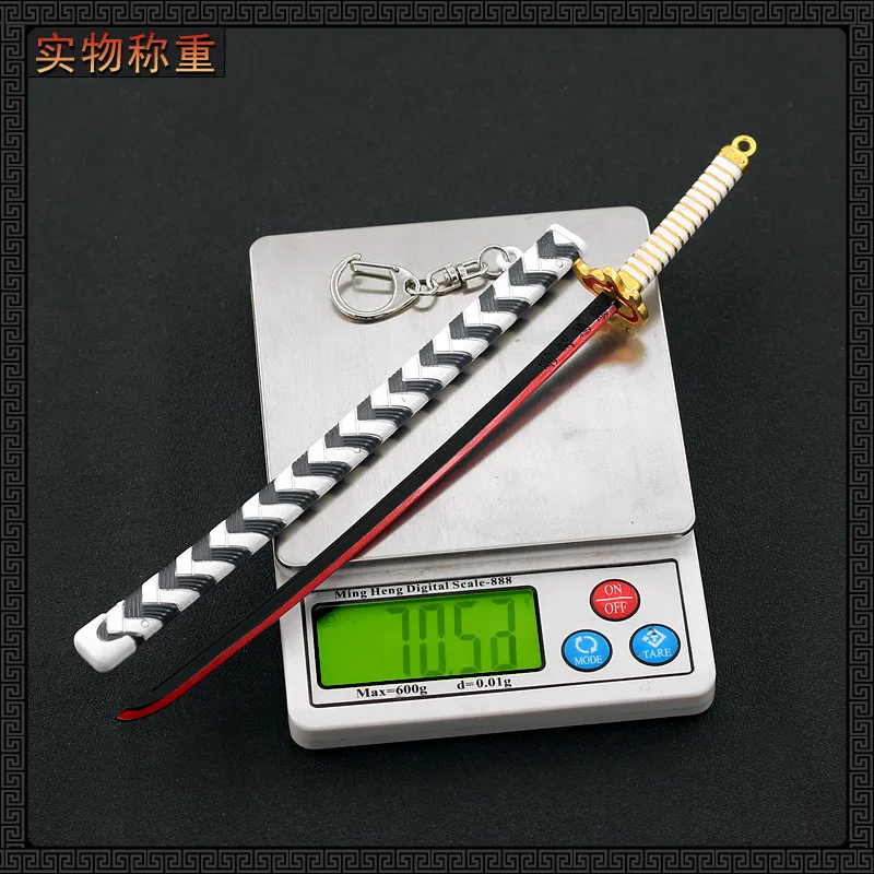 Брелок для ключей мальчиков и девочек Аниме Убийца демонов Rengoku Kyoujurou меч брелок с