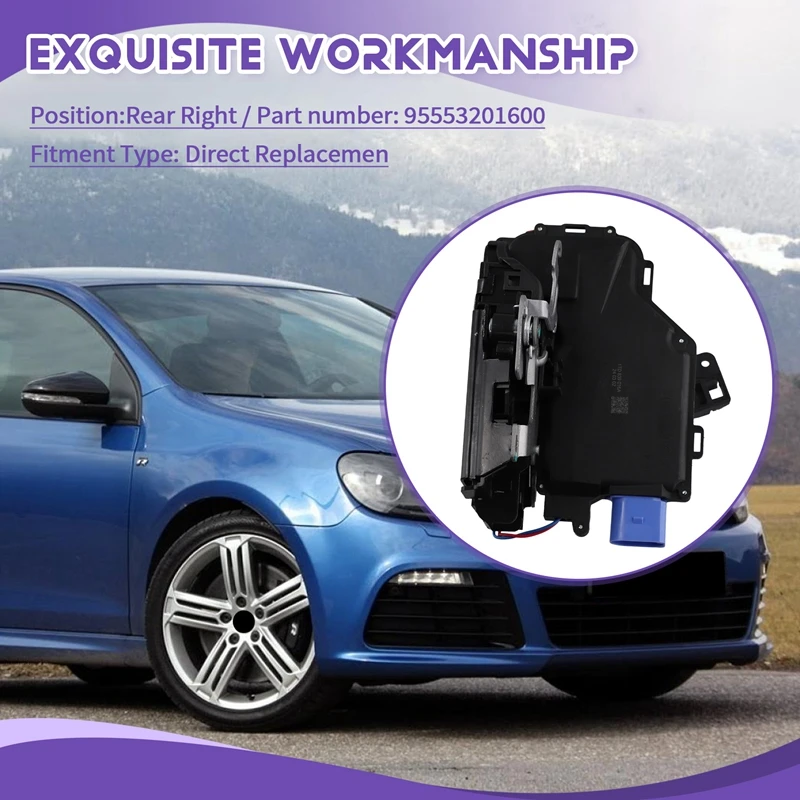Привод защелки замка задней правой двери для VW Golf GTI MK5 Touran Phaeton Skoda Octavia Porsche Cayenne 955