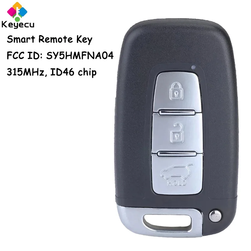 KEYECU Smart Remote Key With 3 Buttons 315MHz ID46 Chip for Hyundai Accent Sonata Genesis for Kia Optima Fob FCC ID: SY5HMFNA04