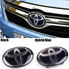 Для Toyota Highlander Camry RAV4 CH-R IZOA 160 мм передняя решетка ABS гибридная 3d Глянцевая эмблема Замена Авто модификация