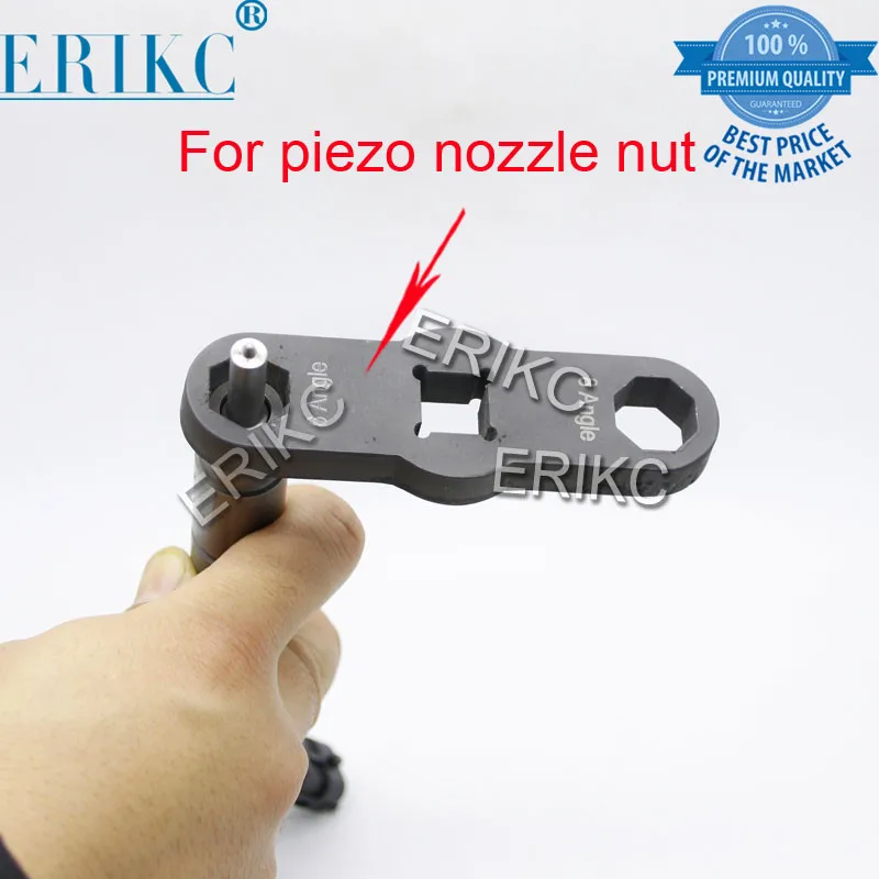 

ERIKC 8/6 Angles CR Injector Nozzle Nuts Installation Piezo Valve Repair kits Tools Three-Jaw Spanner Inner Wire Grind Shims