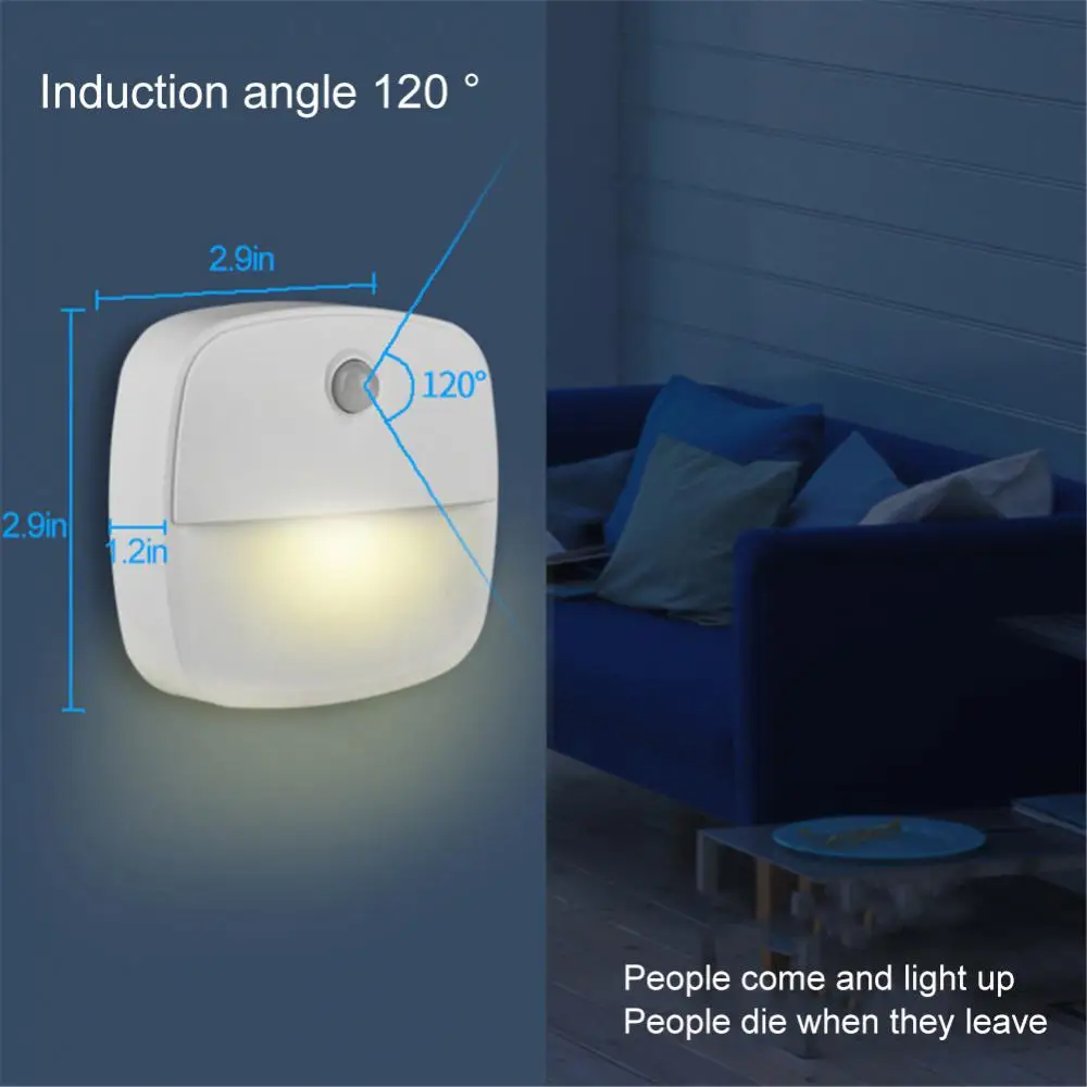

Creative 1pcs Corridor Lamp Smart Motion Sensor Led Night Light Usb Charging Pir Motion Sensor For Home Aisle Wc Hallway Stair