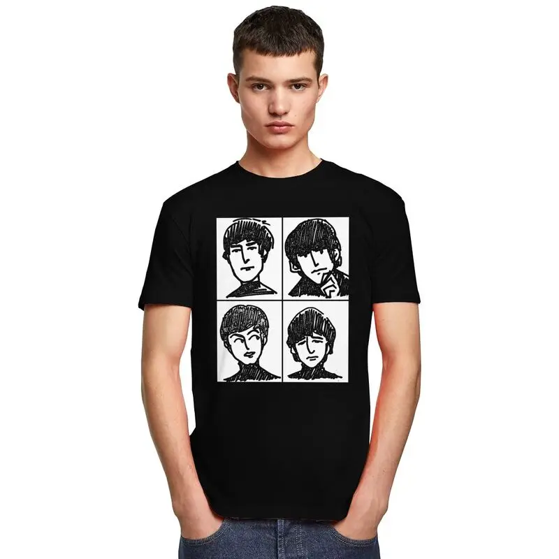 Фото Футболки на заказ Heavy Metal Rock The Beatle для мужчин, футболка с короткими рукавами для отдыха, крутые футболки, облегающие футболки из чистого хлопка, подарок №5