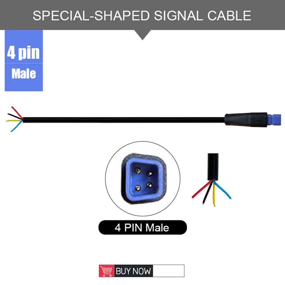 

Ebike Shaped Connector 2/3/4/5/6 Pin Cable Waterproof Connector Signal Line Durable Julet Connector Electric Bike Parts