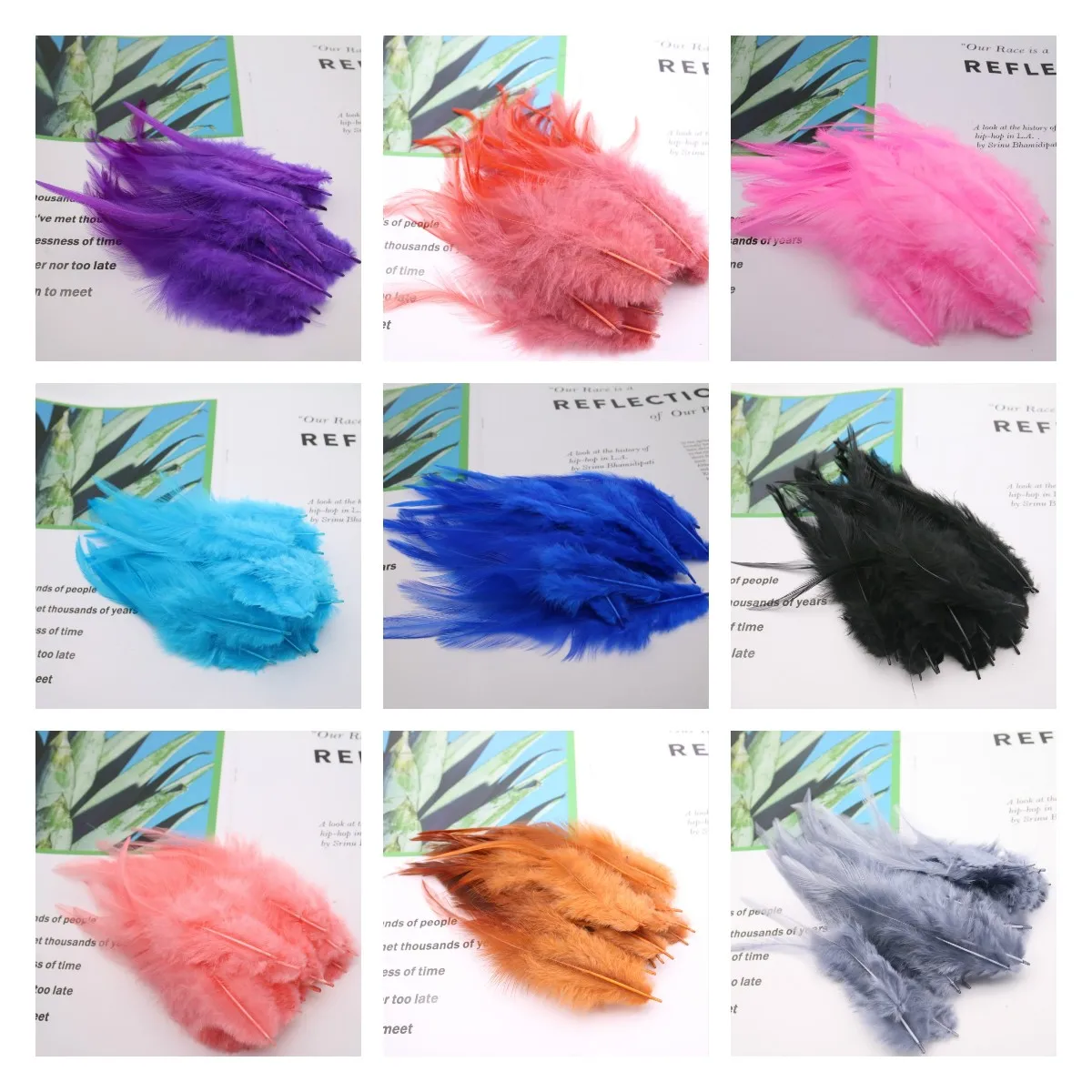

50pcs 10-15cm Colourful Swan Feather Plume for Needlework Craft Wedding Cloth Decoration Jewelry Sewing Dreamcatcher Accessories