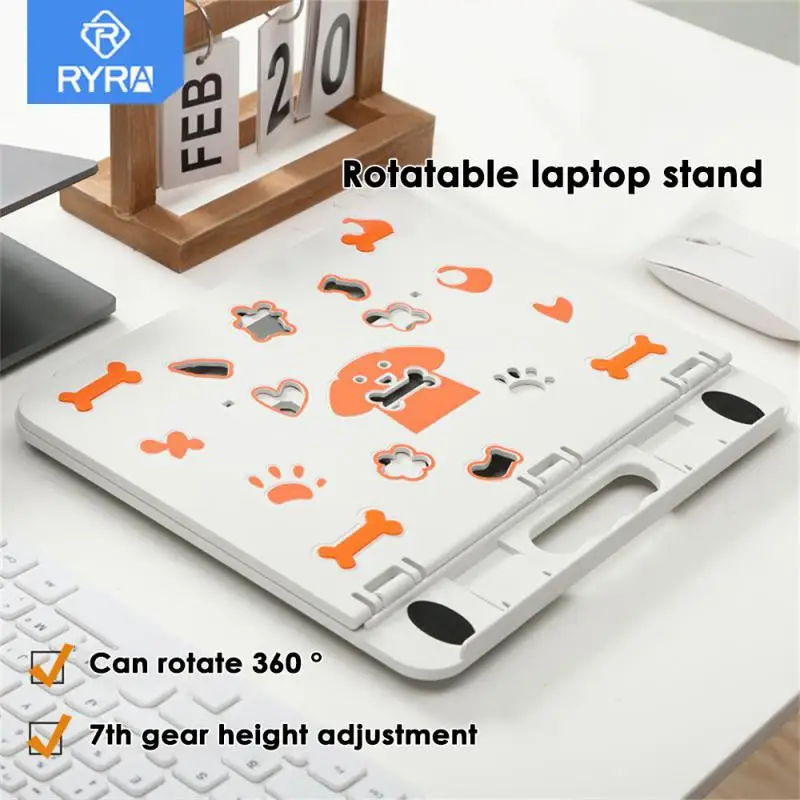 

RYRA Foldable Tablet Bracket Stand Rotating Notebook Holder Desk For Xiaomi Tablet Liftable Laptop Holder For Ipad Accessories