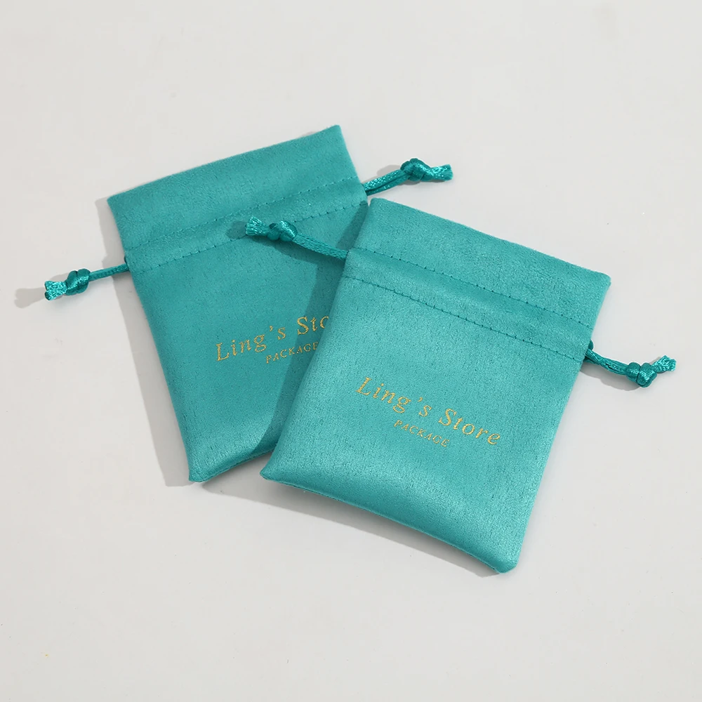 100 индивидуальные печатные логотипы маленькие подарочные пакеты бархатный