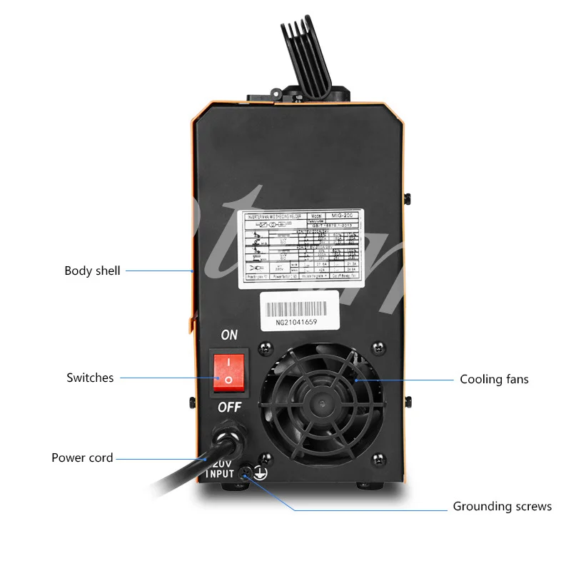 220 В негазовый многофункциональный сварочный аппарат MIG домашний