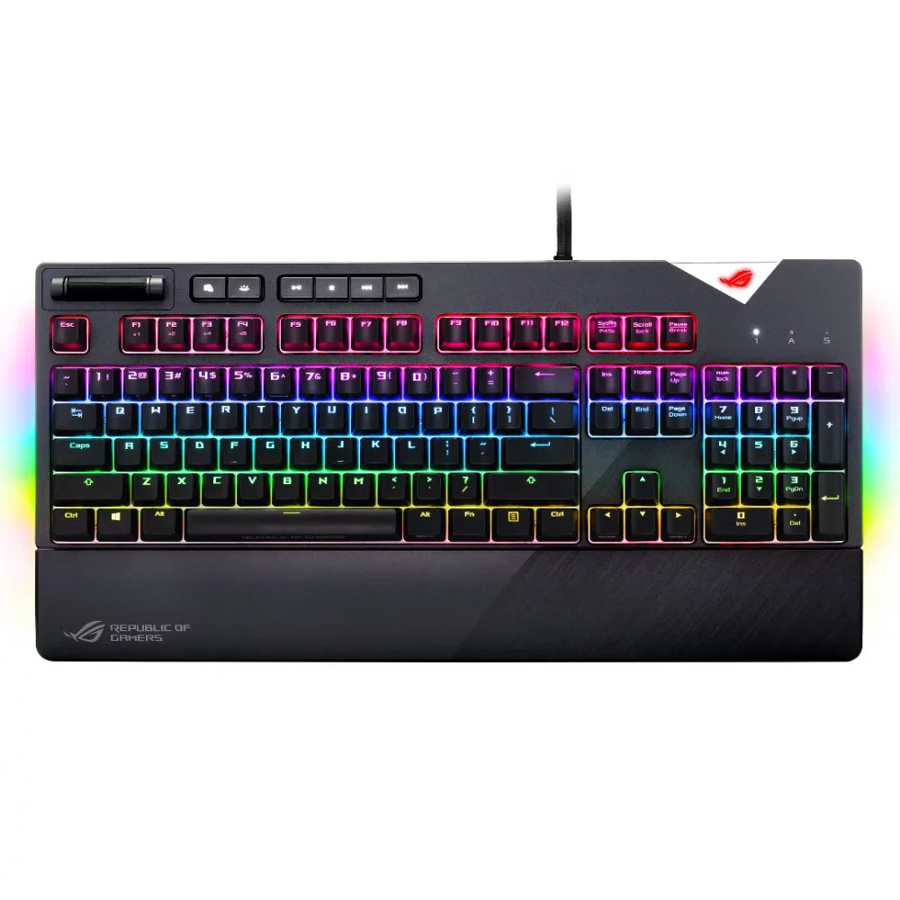 

RGB Mechanical Gaming Keyboard | ROG Strix Flare (Cherry MX Red Switches) | Aura Sync RGB | Red Switches PC Gaming Keyboard