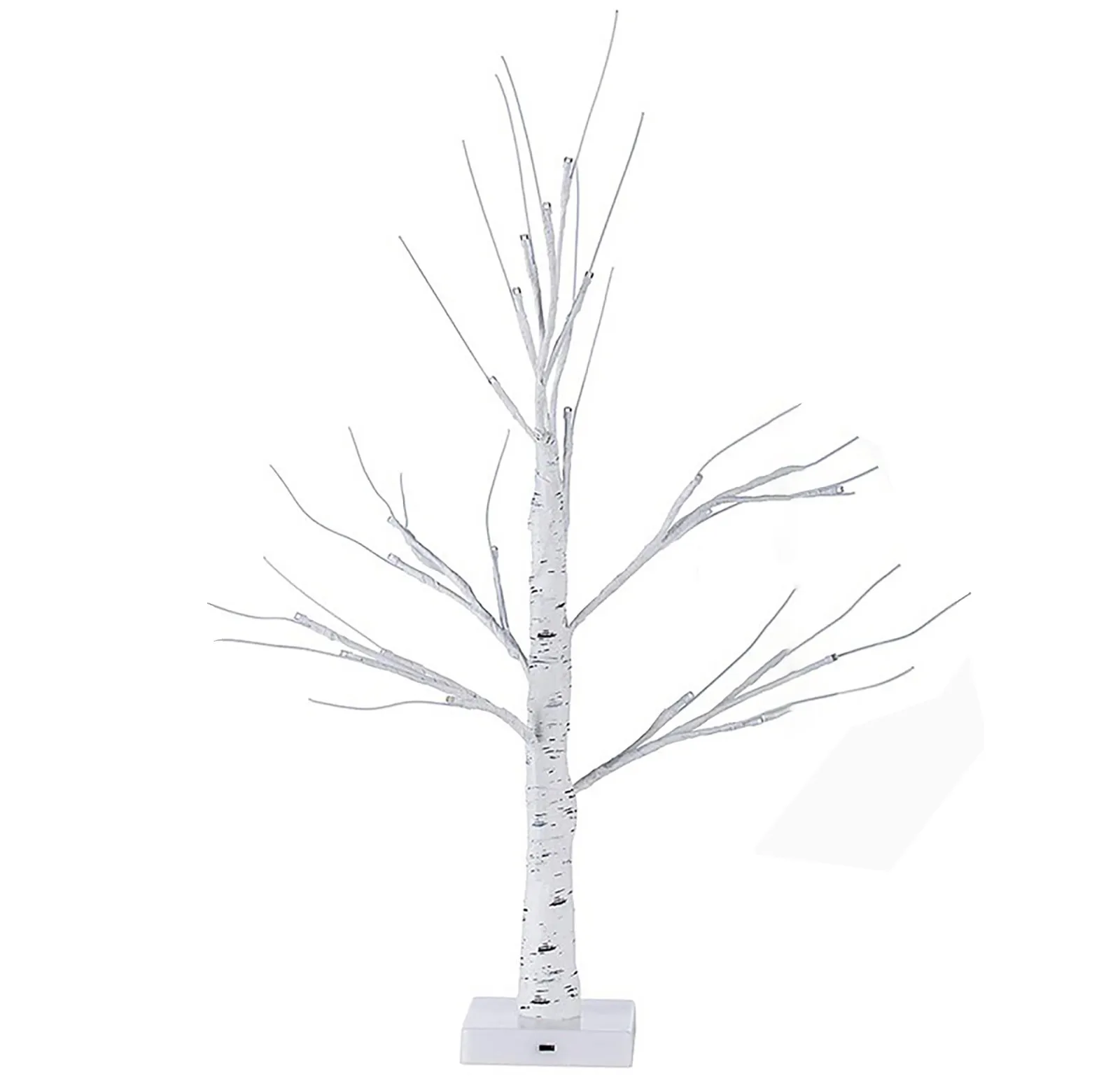 Новогодняя подсветка для украшения белых деревьев 24 дюйма