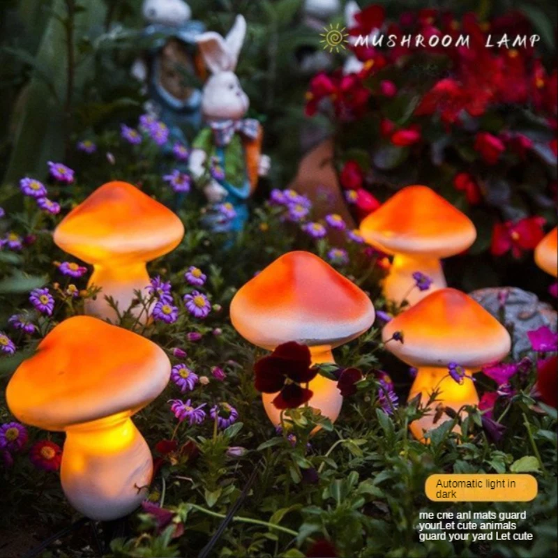 

Solar mushroom night light outdoor courtyard garden balcony layout new lawn waterproof landscape decorative lights lantern