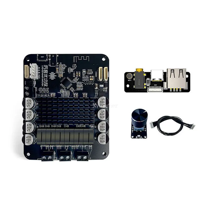 Плата усилителя мощности Bluetooth 5,0 DSP Digital 2,1 с сабвуфером, плата Tws 70 Вт * 2 + 140 Вт, вход AUX Bluetooth USB 8 в-24 в