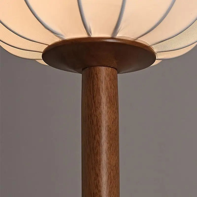 w stylu vintage lampa podłogowa tkanina drewno miedź pokój hotelowy salon restauracja herbaciarnia oprawy oświetleniowe E27 żarówka