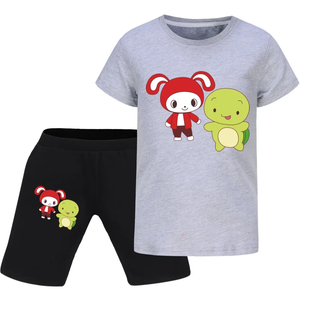 JJ Mikey Maizen комплект одежды для девочек и мальчиков летняя детская футболка брюки