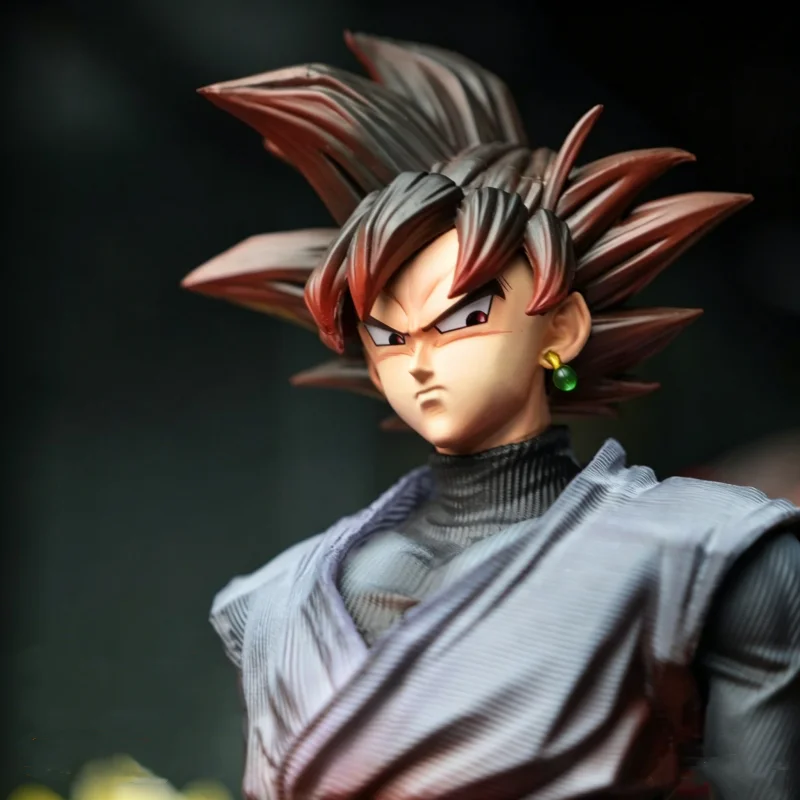 Фото Коллекционная подвижная фигурка Jt Figure 37 см: Драгонболл Z, Супер Сайян Гоку Блэк, Замасу, Сон Гоку. Декор для стола, подарок. №2