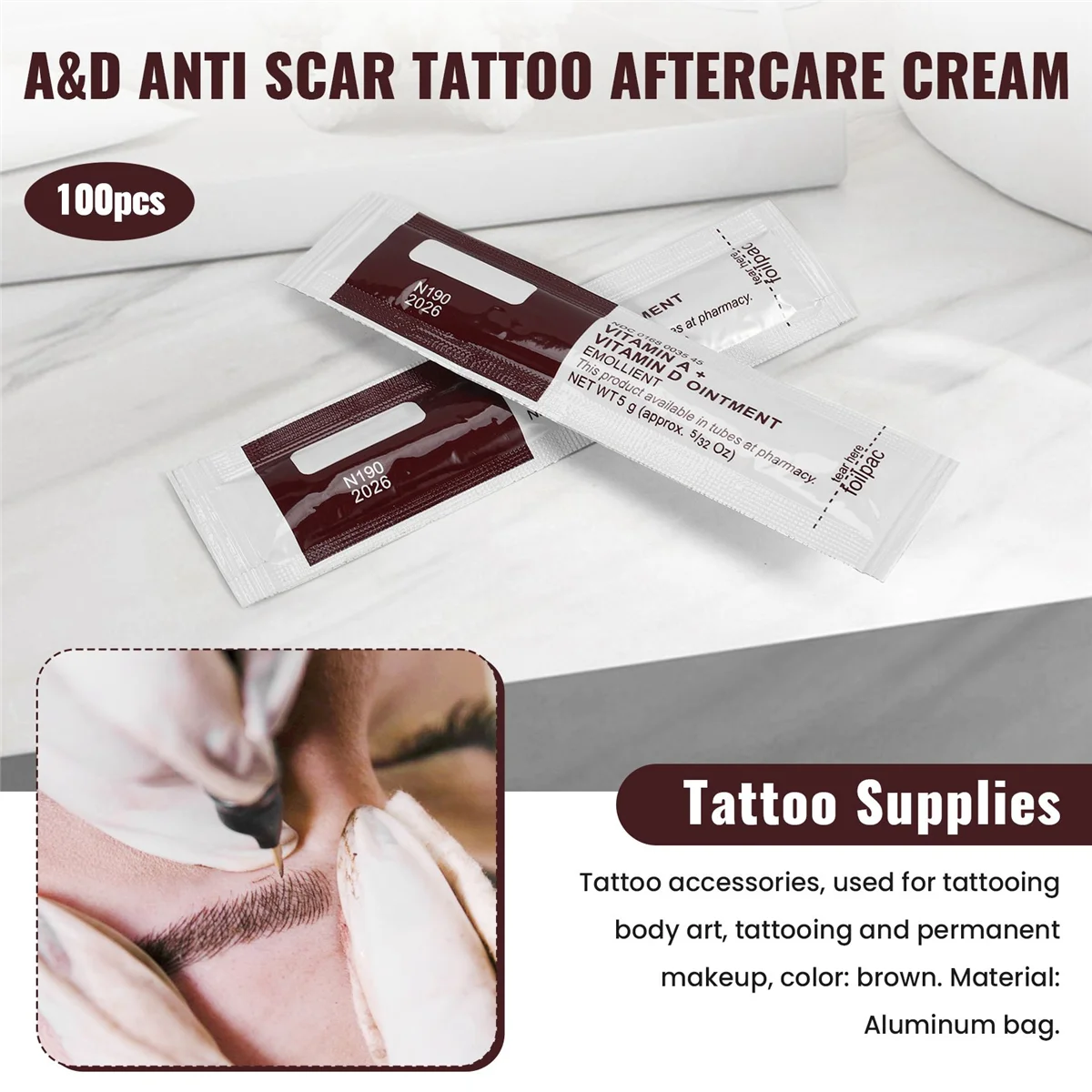 Витаминная мазь Fougera антивозрастной крем для татуировки боди-арта перманентного