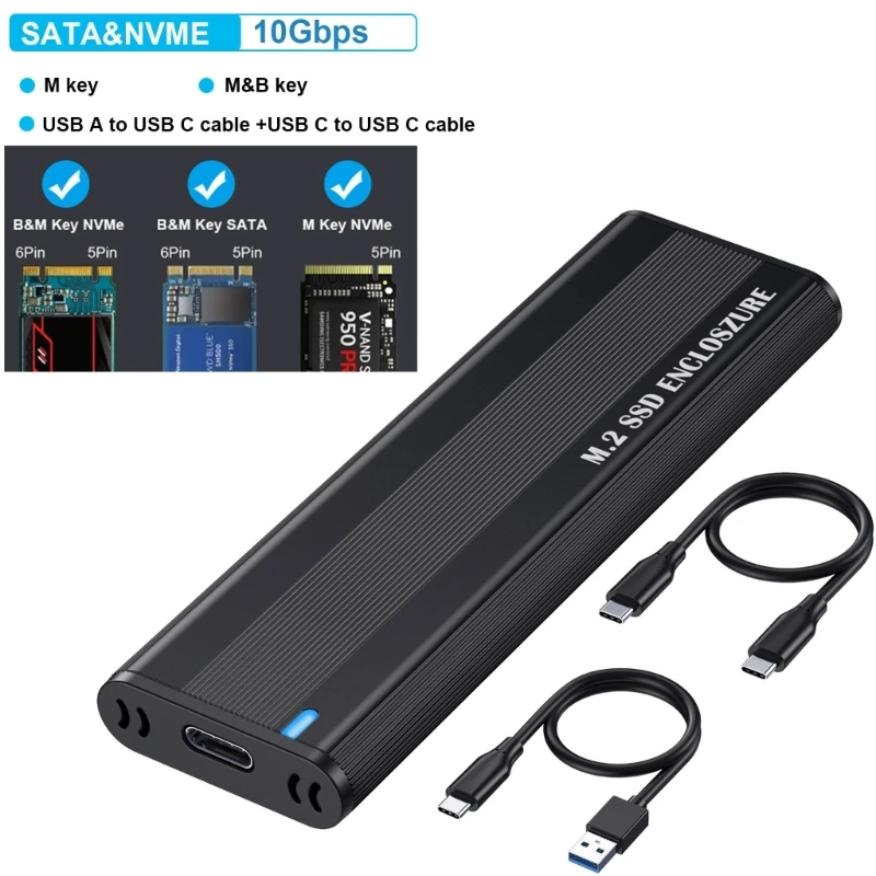 

Корпус для жесткого диска M2, поддержка протокола NVME, 10 Гбит/с, корпус для жесткого диска USB3.1 Type-C