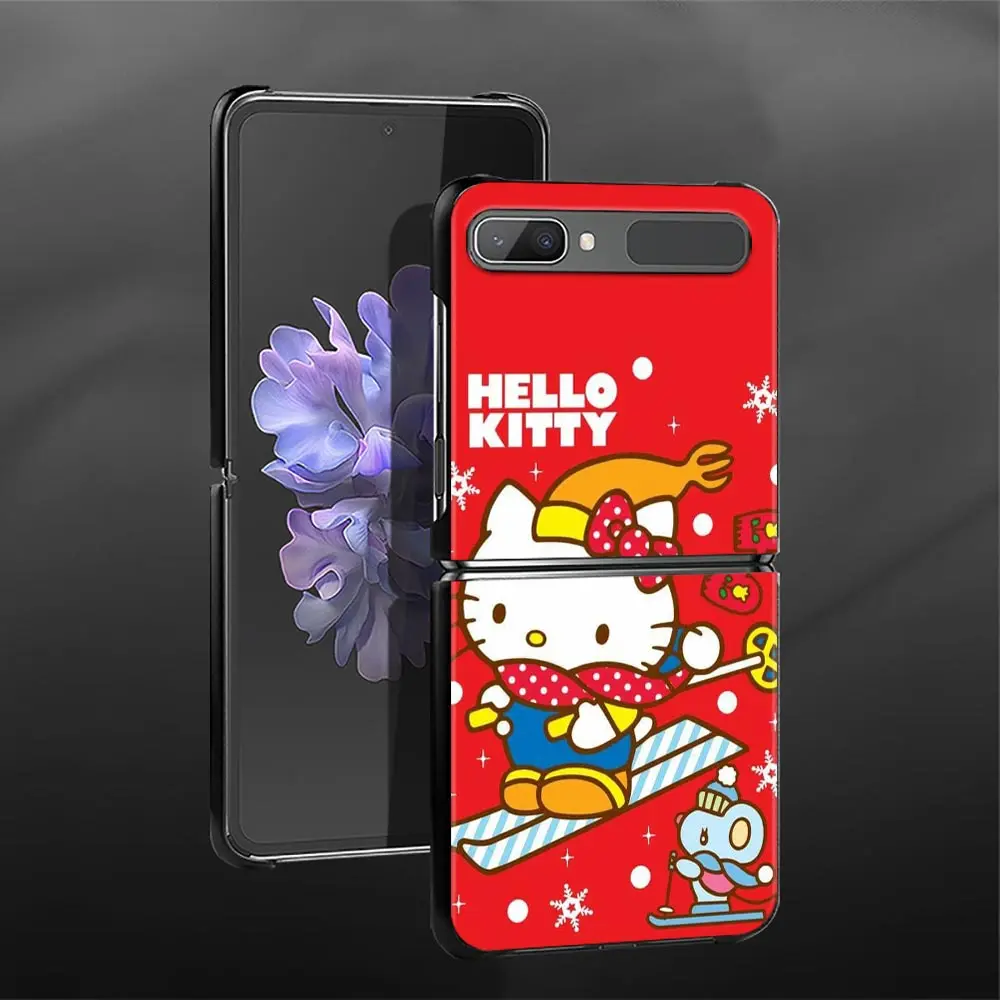 Популярный чехол Hello Kitty с рисунком для Samsung Galaxy Z Flip3 5G ZF3 жесткий телефона из