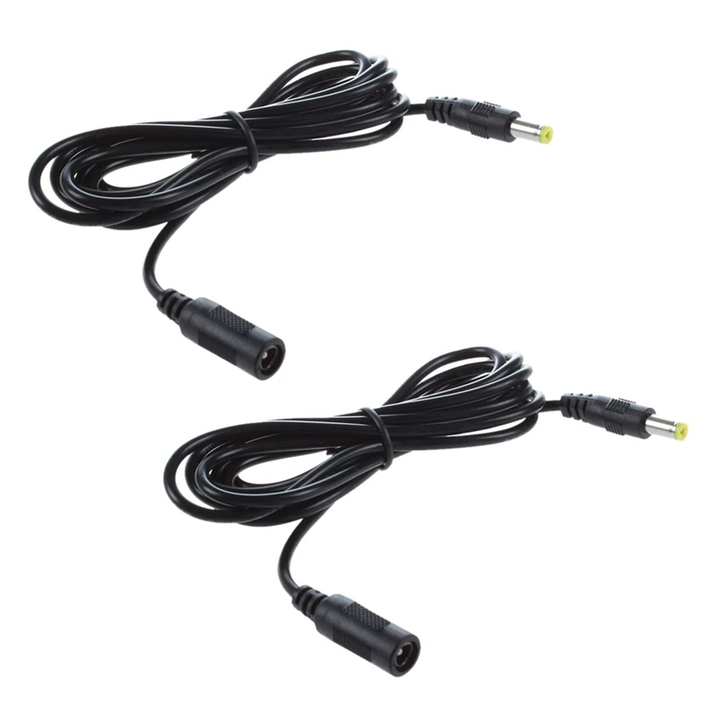

2 шт. 5,5 мм X 2,1 мм разъем питания постоянного тока штекер-гнездо Удлинительный кабель Шнур соединитель