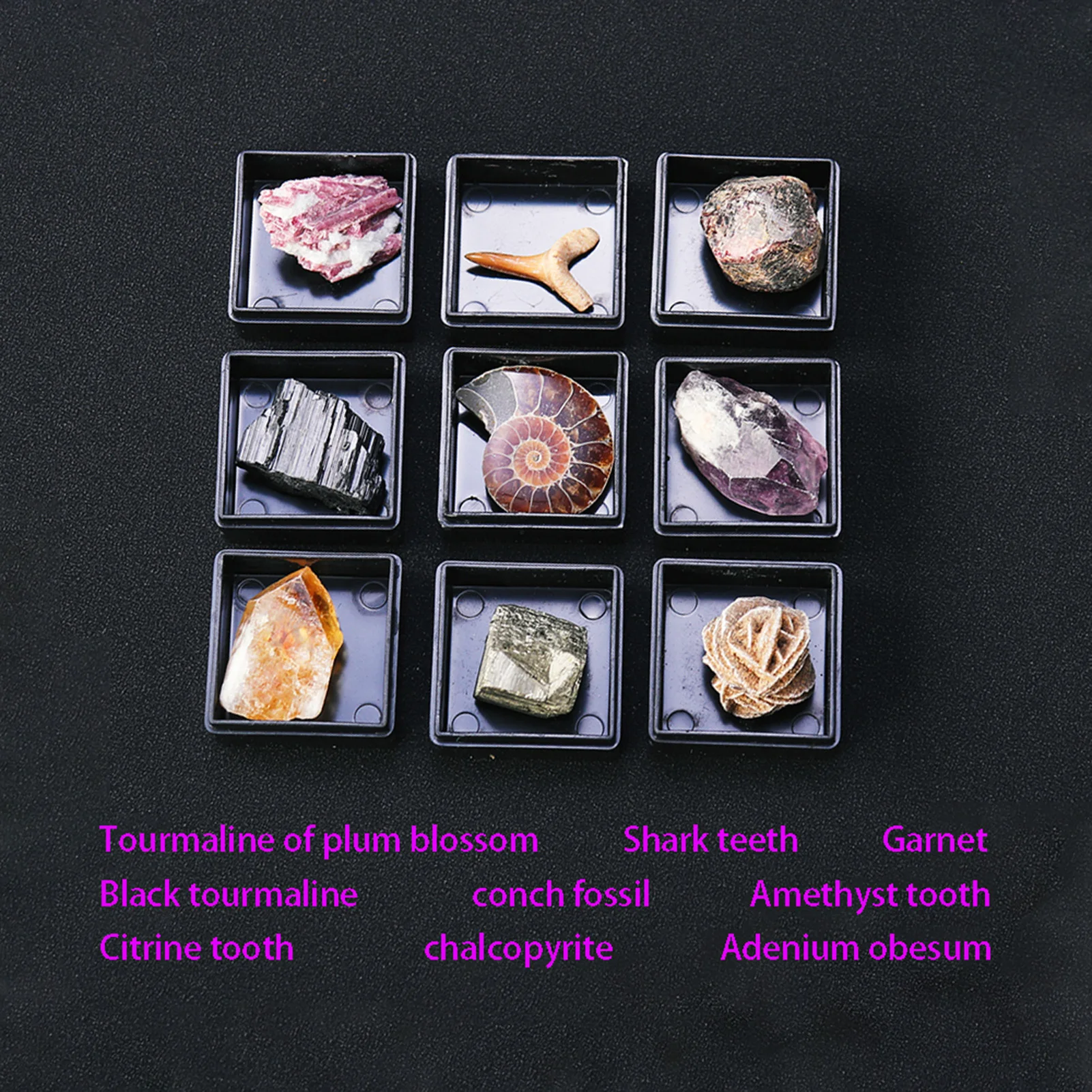 

9pcs Quartz Crystals Set Healing Crystals And Stones Collection Meditation Accessories Quartz Crystals Specimens Geography