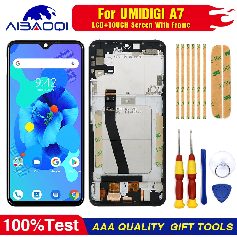 Новый ЖК-дисплей UMIDIGI A7S + дигитайзер сенсорного экрана протестированный ЖК-экран