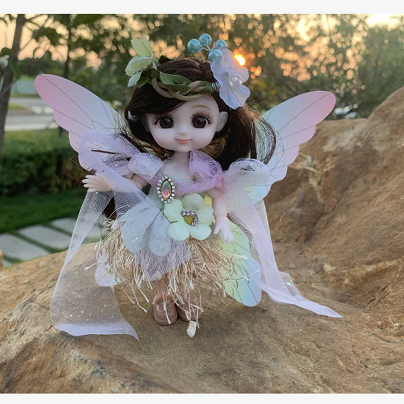 Новинка Kawaii 1/12 детская карманная кукла 10 см Ob11 куклы с одеждой наряд платье